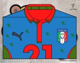 Camiseta del mundial de fútbol 2014 de Italia