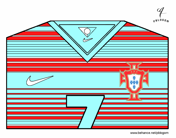 Camiseta del mundial de fútbol 2014 de Portugal