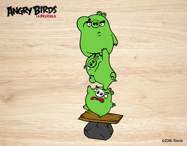 Cerdos verdes de Angry Birds