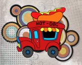 Food truck de perritos calientes