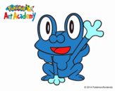 Froakie saludando