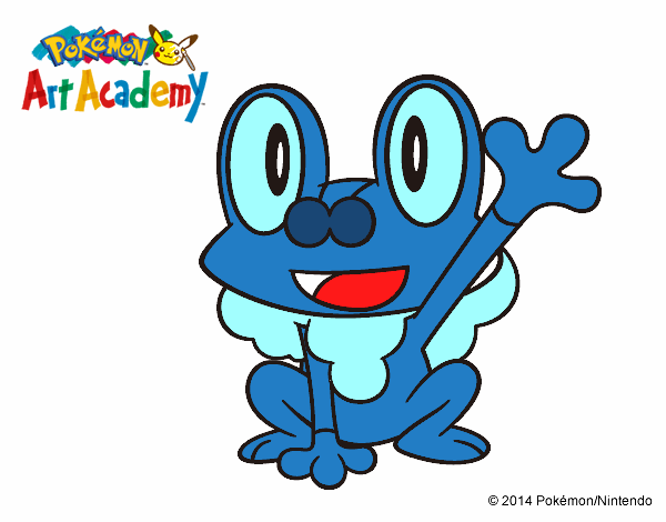 Froakie saludando