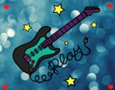 Guitarra y estrellas