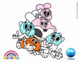 Gumball y amigos contentos