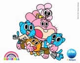 Gumball y amigos contentos