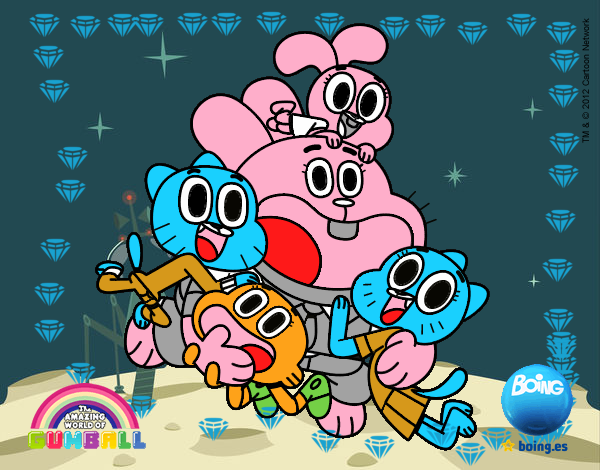 Gumball y amigos contentos