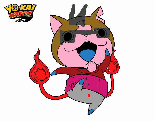 Jibanyan saltando