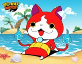 Jibanyan saludando