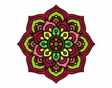 Dibujo Mandala flor de la concentración pintado por esbetyzz