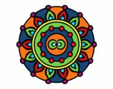 Dibujo Mandala meditación pintado por esbetyzz