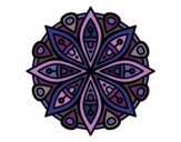 Dibujo Mandala para la concentración pintado por esbetyzz