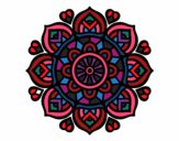 Dibujo Mandala para la concentración mental pintado por esbetyzz
