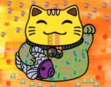 Maneki-neko de la abundancia