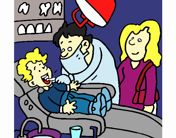 Niño en el dentista