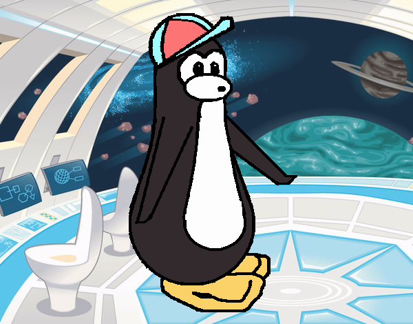 Pingüino con gorra