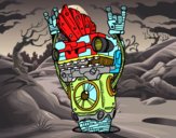 Dibujo Robot Rock and roll pintado por sdfse