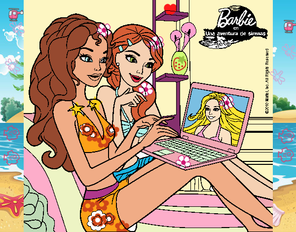 Barbie chateando