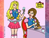Barbie en la hamburguesería