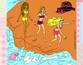 Barbie y sus amigas en la playa