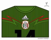 Camiseta del mundial de fútbol 2014 de México