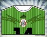 Camiseta del mundial de fútbol 2014 de México