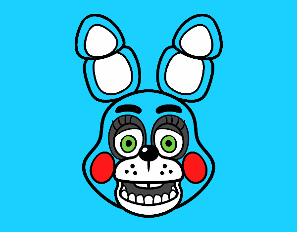 Cara de Toy Bonnie de Five Nights at Freddy's