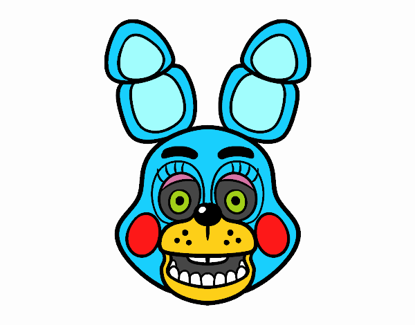 Cara de Toy Bonnie de Five Nights at Freddy's