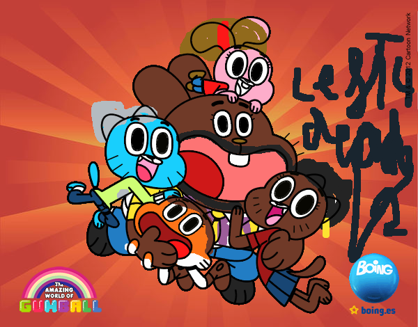 Gumball y amigos contentos