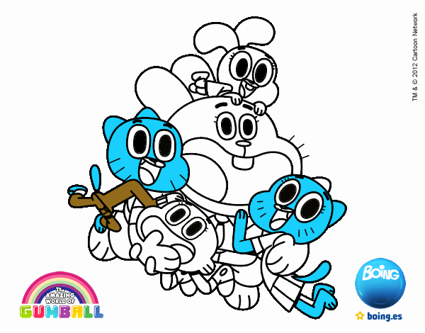 Gumball y amigos contentos