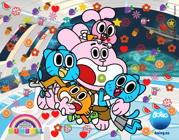 Gumball y amigos contentos