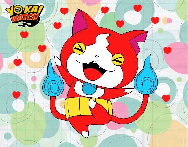 Jibanyan feliz