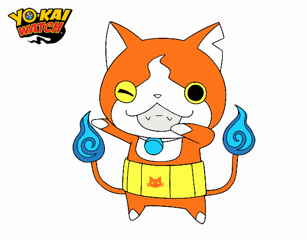 Jibanyan guiñando el ojo