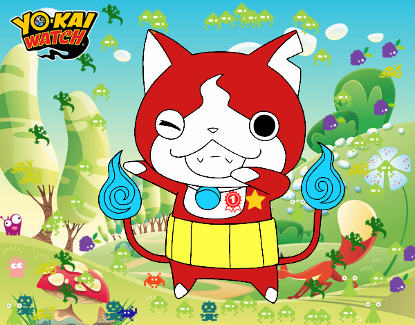 Jibanyan guiñando el ojo