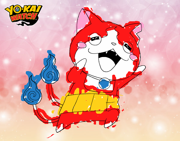 Jibanyan super feliz