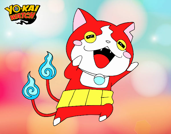 Jibanyan super feliz