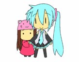 Miku y Kasane Chibi