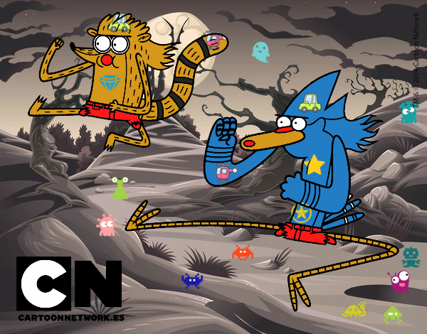 es mordecai  y rigby