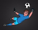 Dibujo Un portero de fútbol pintado por Nico17
