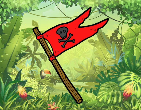 Una bandera pirata