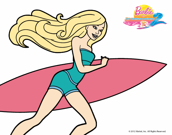 Barbie corre al agua