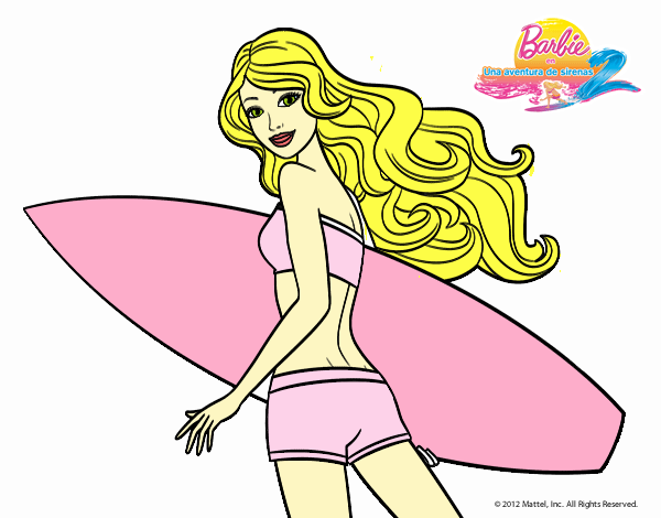 Barbie surfera