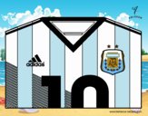 Camiseta del mundial de fútbol 2014 de Argentina