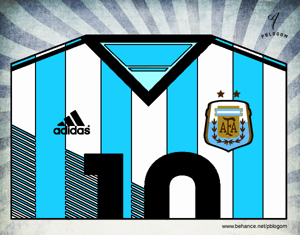 Camiseta del mundial de fútbol 2014 de Argentina