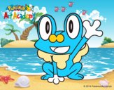 Froakie saludando