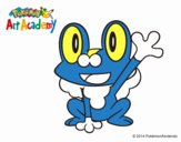 Froakie saludando