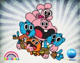 Gumball y amigos contentos