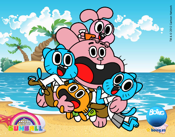 Gumball y amigos contentos