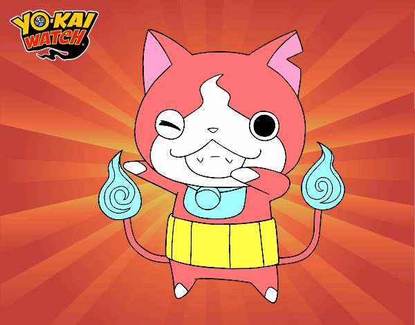 Jibanyan guiñando el ojo