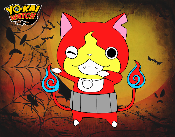 Jibanyan guiñando el ojo