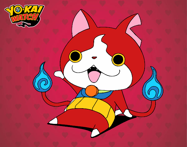 Jibanyan saludando